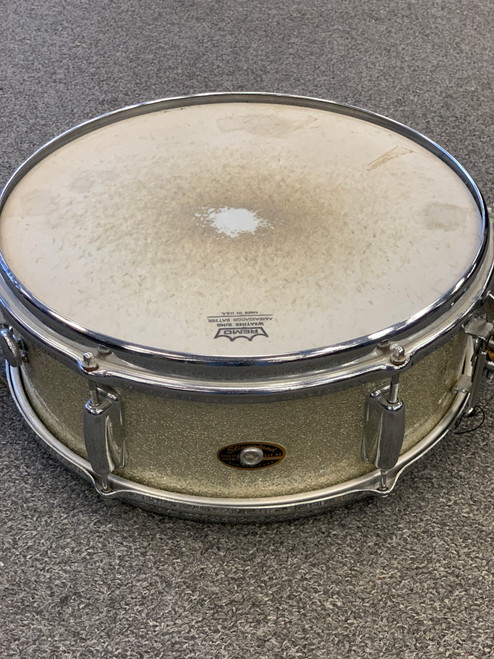 Used Slingerland 60S SILVER SPARKLE SNARE Single Drum 14" 41116-S000045982
