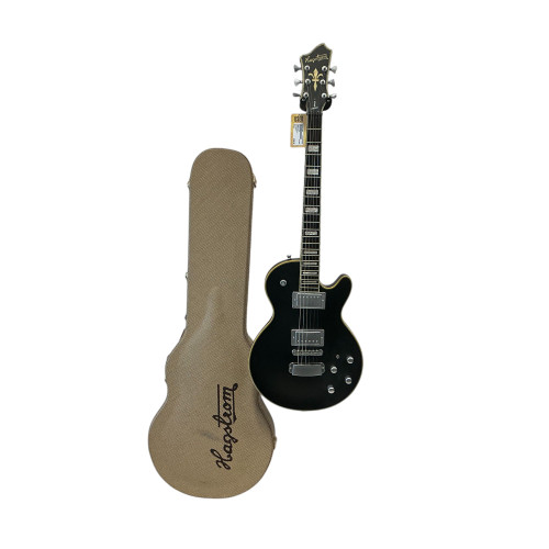 Used Hagstrom SUPER SWEDE LP Type Electric Guitar Black 6-String 40009-S000301062