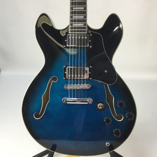 Used FIREFLY ES-STYLE Semi-Hollow Electric Guitar Blue 6-String 41110-S000067234