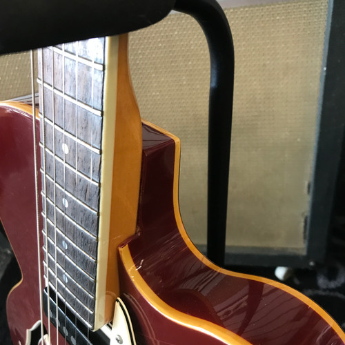 Vist Large View of Product Image Which is Used Vox BOSSMAN Vintage Semi-Hollow Electric Guitar Red 6-String 41125-S000037786