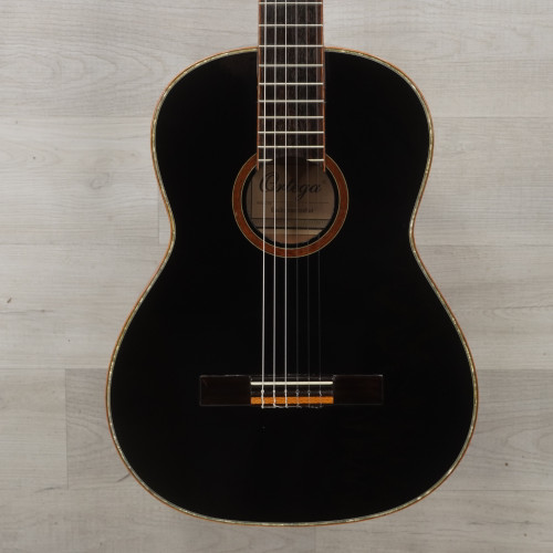 Used Ortega R221BK Classical Laminate Top Acoustic Guitar Black 40015-S000320350