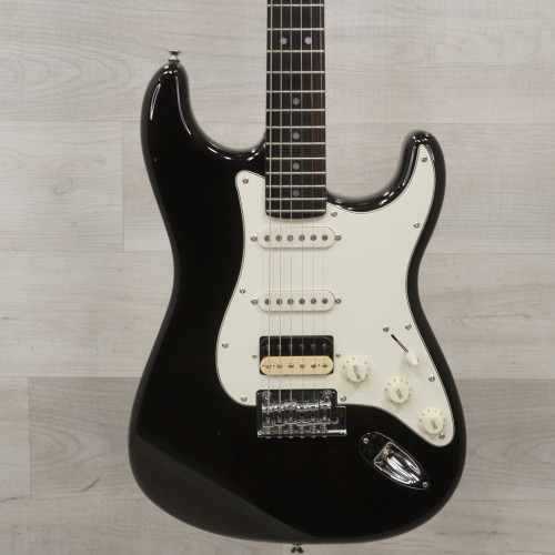 Used Donner DST-400 Electric Guitar Black 40015-S000320358