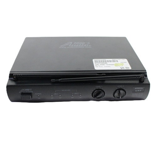 Audio2000s UHF DUAL CHANNEL Wireless Microphone