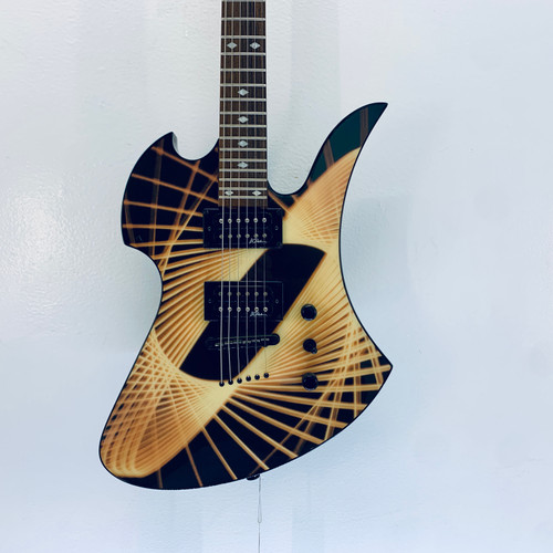 Used BC Rich BODY ART MOCKINGBIRD SPIRO LIGHT Electric Guitar Custom Graphics 6-String 41116-S000046147