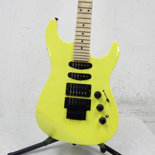 Used Fender MIJ HM Heavy Metal Strat Electric Guitar Yellow 40042-S000250726