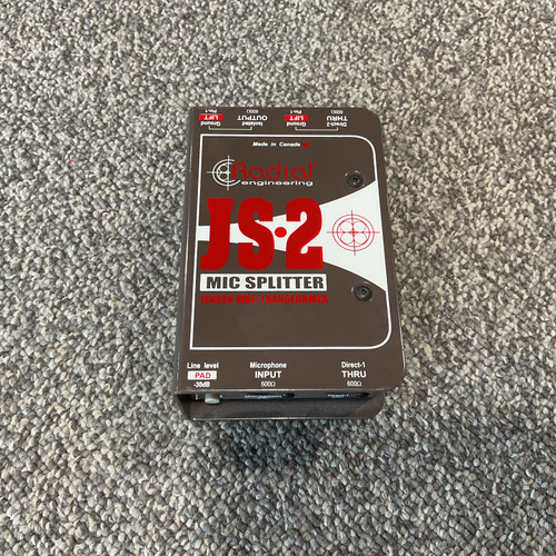Used RADIAL JS2 PASSIVE MICROPHONE SPLITTER 41106-S000089037