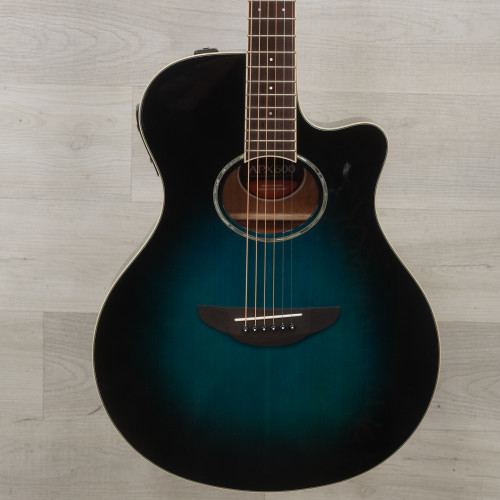 Used Yamaha APX600 Solid Top Acoustic Guitar Blue 40015-S000320638