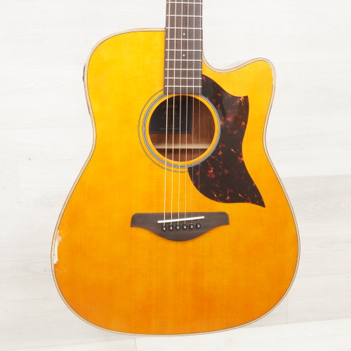 Used Yamaha A1M VN Solid Top Acoustic Guitar Natural 40015-S000320636
