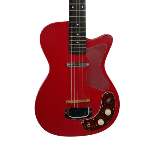 Used Silvertone U1 Vintage Semi-Hollow Electric Guitar Red 6-String 41120-S000031384