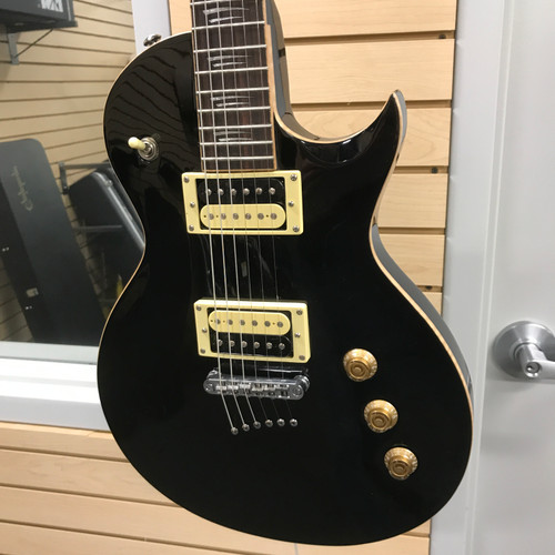 Used Mitchell MS400 LP Type Electric Guitar Black 6-String 41125-S000037914