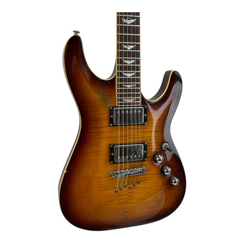 Used Schecter Diamond Series C-1+ Electric Guitar Sunburst 6-String 41117-S000047576