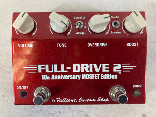 Used Fulltone Full Drive 2 10th Anniversary Ed. Distortion Pedal 41127-S000055296
