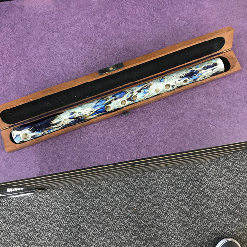 Vist Large View of Product Image Which is Used PORCELAIN FLUTE Vintage Flute