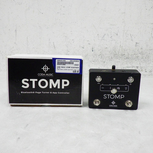Used Coda Music Stomp Bluetooth Page Turner Guitar Effects Pedal 40042-S000251456