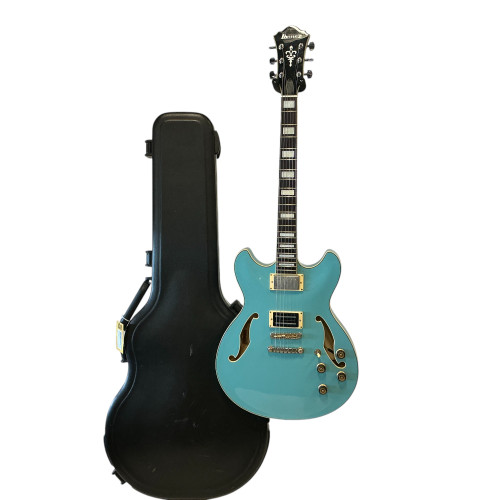 Used Ibanez AS73G-MTB SB-01 Semi-Hollow Electric Guitar Blue 6-String 40009-S000301958