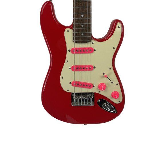Used Squier MINI STRAT S Type Electric Guitar Red 6-String 41120-S000031723