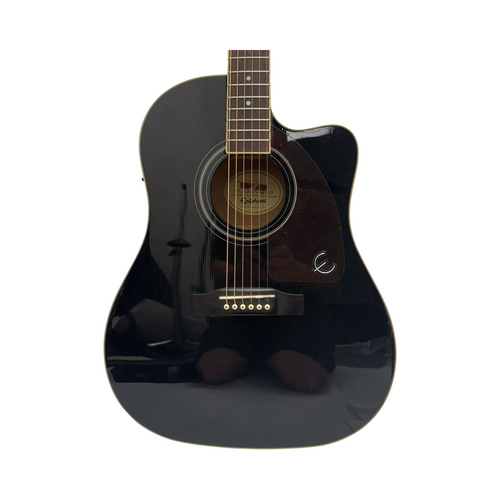 Used Epiphone AJ-220SCE-EB ACOUSTIC GUITAR Acoustic Guitar Black 41126-S000089277