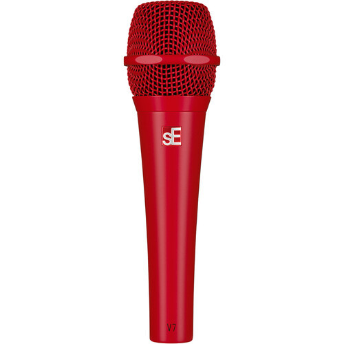 Vist Large View of Product Image Which is New SE V7 Dynamic Microphone - Red