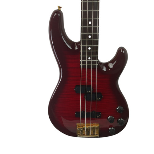 Used Fender PRECISION BASS LYTE DELUXE MIJ P Type Bass Guitar Red 4-String 41120-S000031772