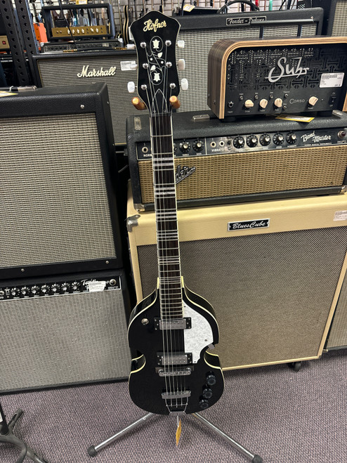 Vist Large View of Product Image Which is Used Hofner HI-BB Electric Guitar Black 6-String 40085-S000104344