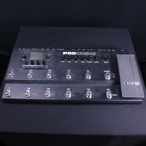Used Line 6 POD HD500 MULTI FX UNIT W/PWR Floorboard Amp Modeling + FX 40123-S000126566