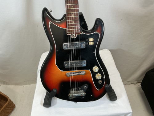 Vist Large View of Product Image Which is Used Kay ET-200 Vintage Offset Dbl Cutaway Guitar Sunburst 6-String 40012-S000296996
