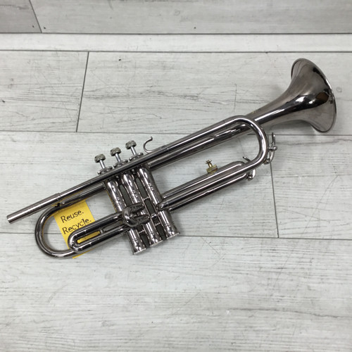 Vist Large View of Product Image Which is Used Buescher Aristocrat 60's Nickel Plated Vintage Trumpet 40051-S000113345
