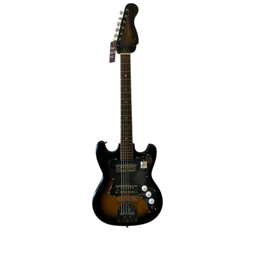 Vist Large View of Product Image Which is Used KNOX TEISCO TYPE Vintage Offset Dbl Cutaway Guitar Tobacco Sunburst 6-String 40009-S000302394