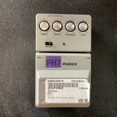 Used Ibanez PH7 Phaser Pedal 40111-S000184075