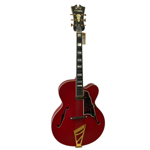 Used D'Angelico DLX EXL-1 Semi-Hollow Electric Guitar Red 6-String 40009-S000302436