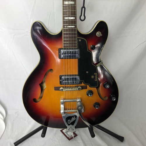 Vist Large View of Product Image Which is Used Guild STARFIRE V Vintage Semi-Hollow Electric Guitar Sunburst 6-String 41128-S000102872