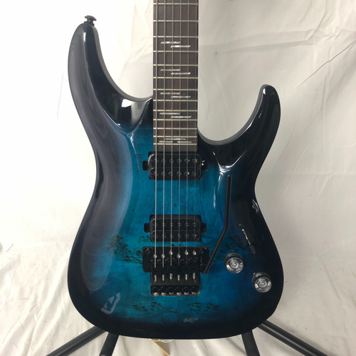 Used Schecter OMEN ELITE-6 FLOYD ROSE Super S Electric Guitar Blue 6-String 41128-S000102934