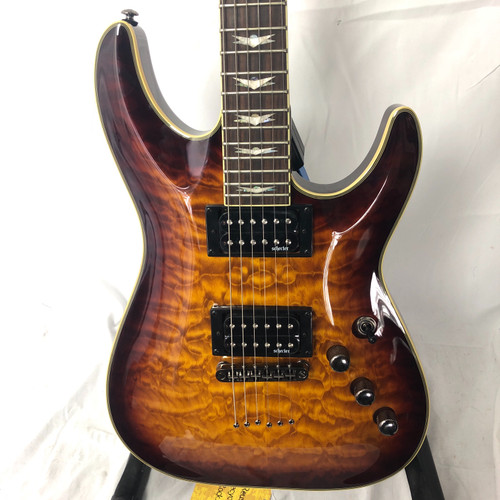 Used Schecter OMEN EXTREME VINTAGE Super S Electric Guitar Cherry Sunburst 6-String 41128-S000102935