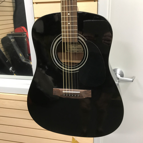 Used Hohner HW-300GTBK Laminate Top Acoustic Guitar Black 41125-S000038142