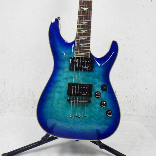 Used Schecter Omen Extreme Super S Electric Guitar Blue 6-String 40042-S000252683