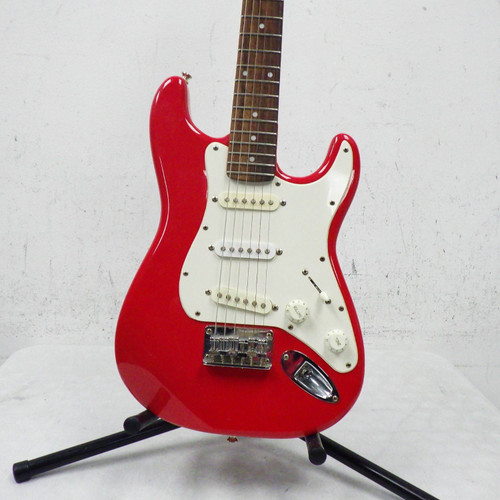 Used Squier Mini S Type Electric Guitar Red 40042-S000252703