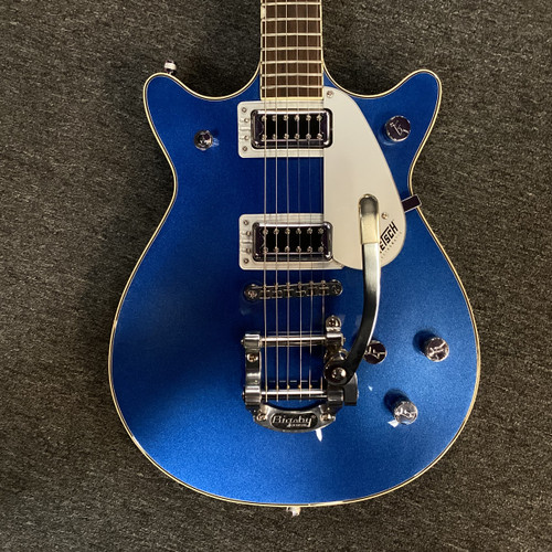 Used Gretsch G5332T Double Cut Electric Guitar Blue 6-String 40111-S000184176