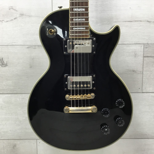 Vist Large View of Product Image Which is Used Epiphone Les Paul Custom Electric Guitar Black 40051-S000113469