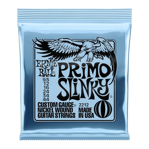 Vist Large View of Product Image Which is New Ernie Ball Primo Slinky Nickel Wound Electric Guitar Strings 9.5-44 Gauge