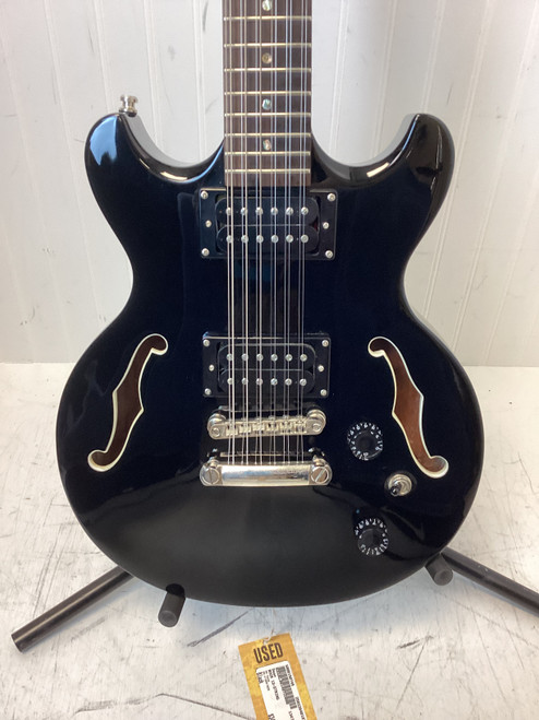 Used Dean BOCA 12-STRING Semi-Hollow Electric Guitar Black 12-String 40107-S000150745