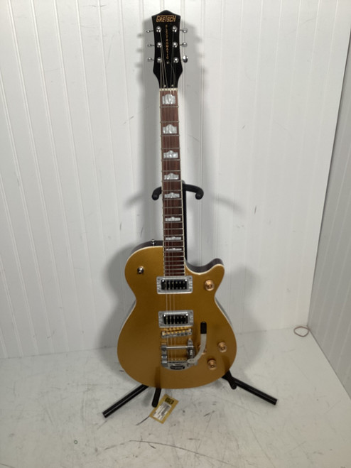 Vist Large View of Product Image Which is Used Gretsch ELECTROMATIC W/BIGSBY LP Type Electric Guitar Goldtop 6-String 40107-S000150751