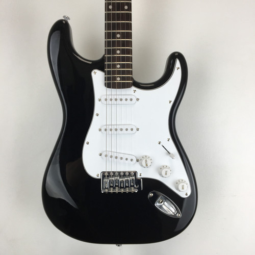 Vist Large View of Product Image Which is Used Silvertone S TYPE ELECTRIC S Type Electric Guitar Black 6-String 41124-S000201199
