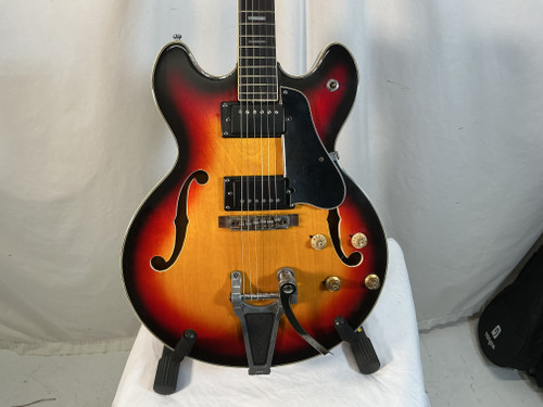Vist Large View of Product Image Which is Used Kent MIJ SEMI HOLLOWBODY AS IS Semi-Hollow Electric Guitar Cherry Sunburst 6-String 40012-S000298006