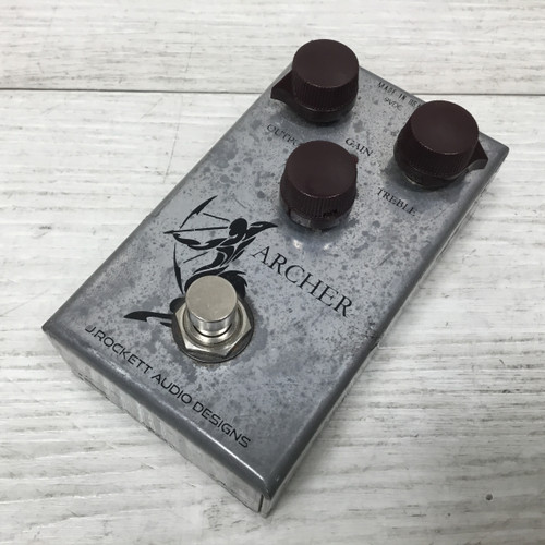 Used J. Rockett Audio Designs Archer Silver Transparent Overdrive Pedal 40051-S000113605