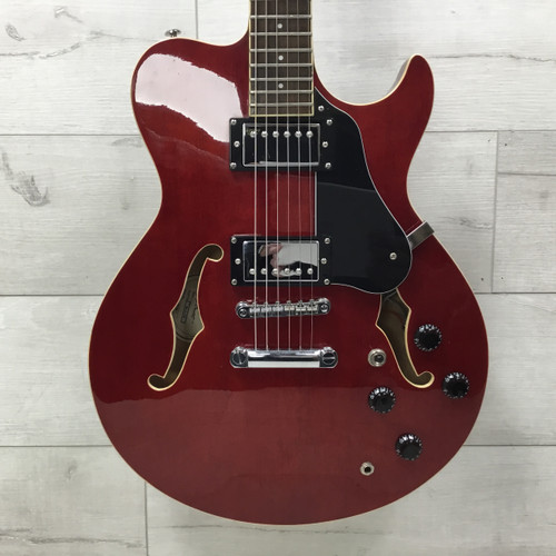 Used Samick Greg Bennett Royale Semi-Hollow Electric Guitar Red 6-String 40051-S000113619