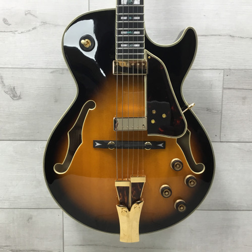 Used Ibanez GB10SE George Benson Signature Semi-Hollow Electric Guitar Sunburst 6-String 40051-S000113617