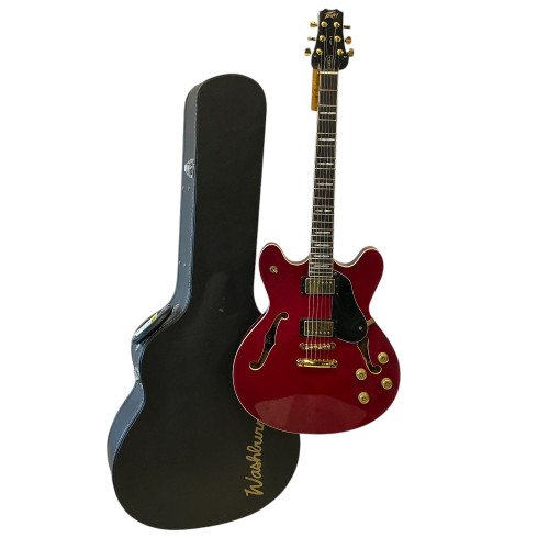 Used Peavey JF-1 W/CASE Semi-Hollow Electric Guitar Red 6-String 40009-S000303036