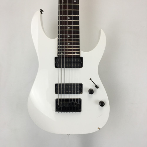 Used Ibanez RG8 1P-06 S Type Electric Guitar White 8-String 41124-S000201354