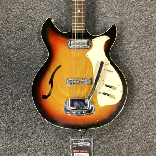 Used Harmony REBEL H81 Vintage Double Cutaway Electric Guitar Sunburst 6-String 40111-S000184551