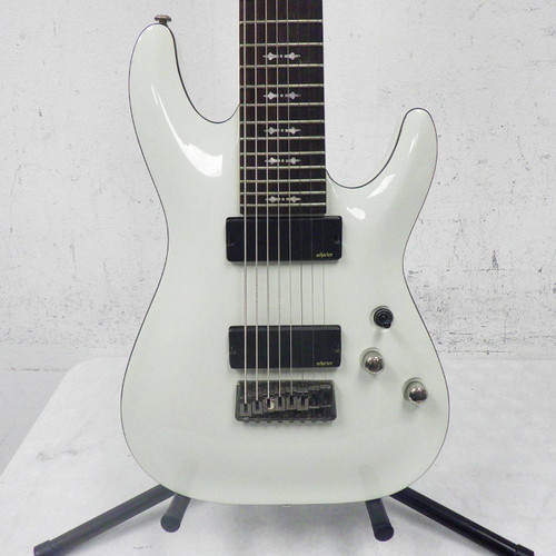 Used Schecter Omen-8 Electric Guitar White 8-String 40042-S000253407
